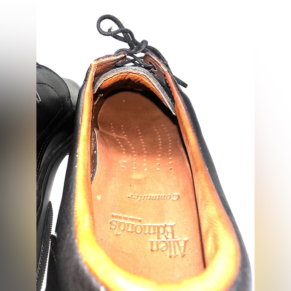 Allen Edmonds Men Commuter Black Leather Lace Dress Shoe Size 12B NWOT - Picture 8 of 16
